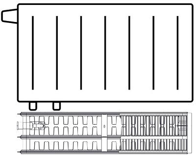 VKL 33 Spodní levé připojení